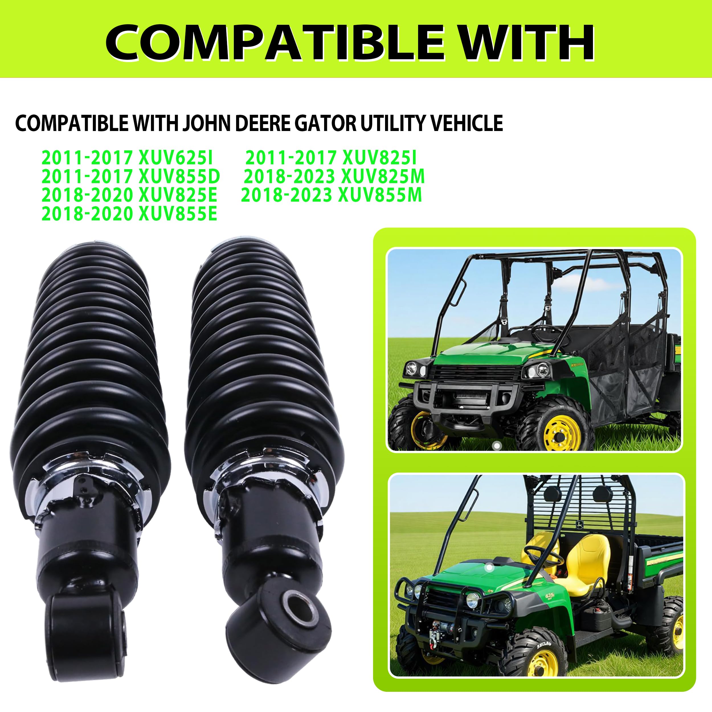 Amazon.com: JEENDA 2PCS Rear Shock Absorbers AM142425 Compatible