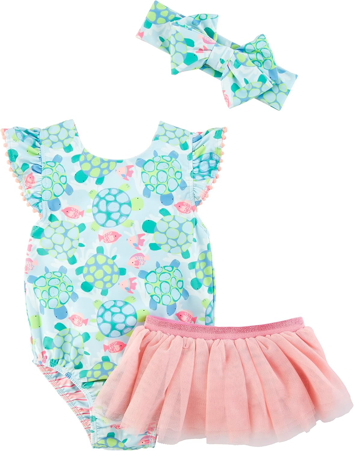 Mud Pie Girls Girls Reversible Swimsuit & Tutu Set