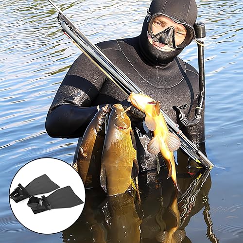 Miniatura 7 de Aletas de tubo de flotador de pesca, con hebilla ajustable resistente a la abrasión, aletas de natación, para hombres, mujeres y jóvenes, para