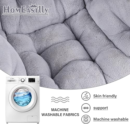 Miniatura 7 de Silla Perezosa con Otomana, Silla de Salón de Acento Grande Moderna con Almohada, Sillón de Sofá de Ocio, Silla de Lectura con Reposapiés para