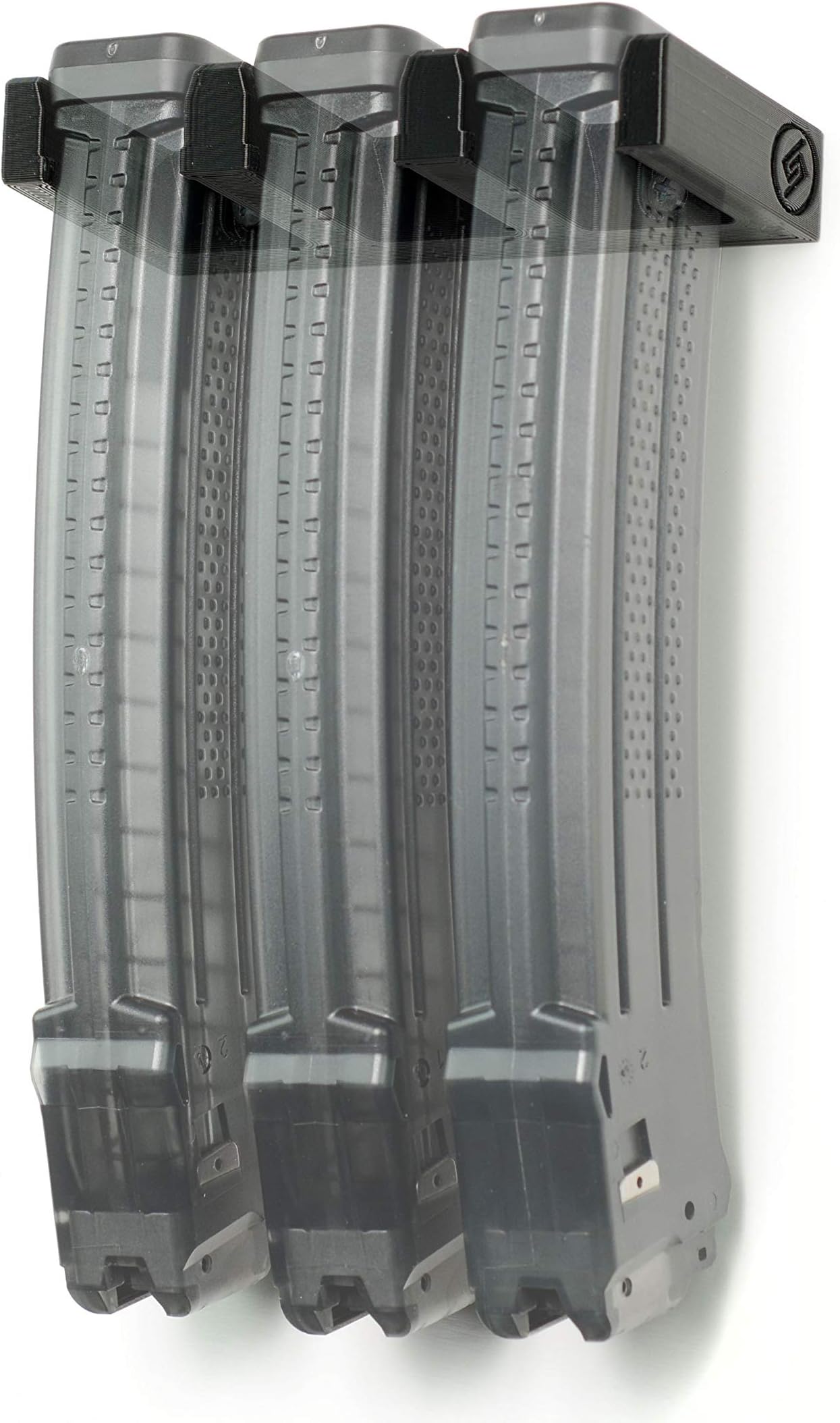 for Mag Wall Display - Firearm Accessories, Wall Mount Display for Gun Room, Magazine and Ammo Storage and Organization, Black