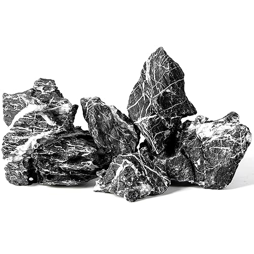 2.2-8.1 Inches Natural Seiryu Stone, 5 PCS Mixed Sizes Aquarium