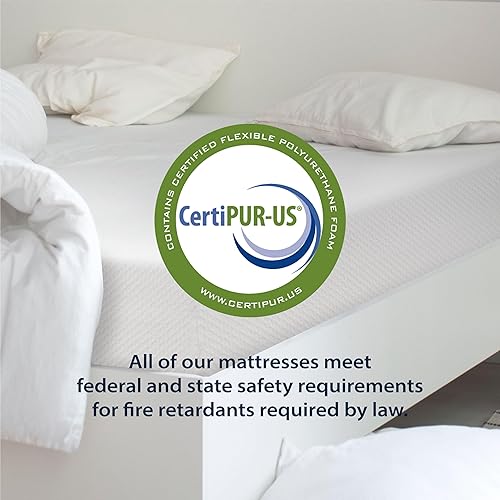 Miniatura 3 de HOMES Inside + Out Nixy - Colchón de espuma de tamaño individual de 5 pulgadas en una caja, base mixta de espuma de carbón de bambú de alta densidad