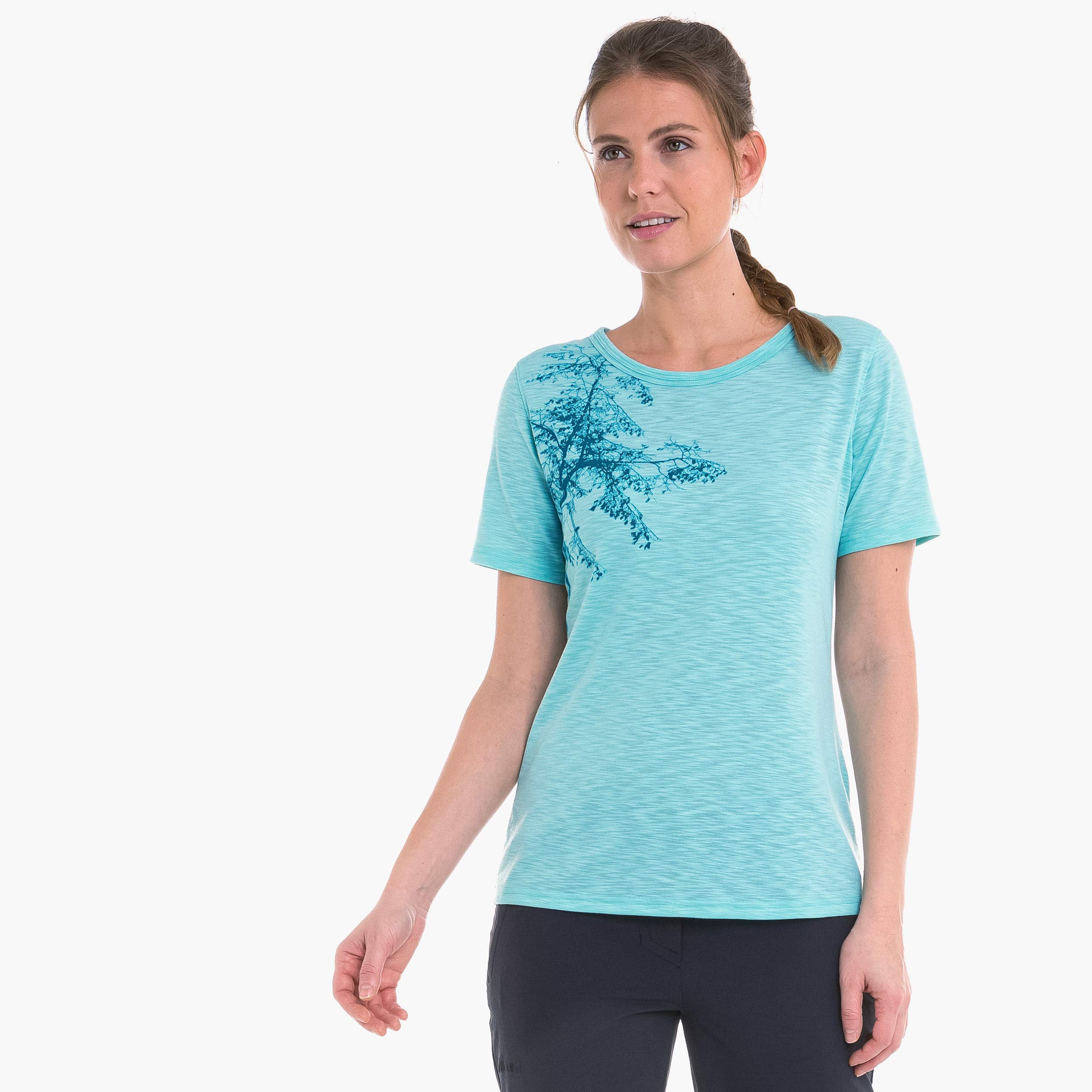 Schöffel Kinshasa3 T-Shirt Femme Angel Blue FR: 2XL (Taille Fabricant: 48)