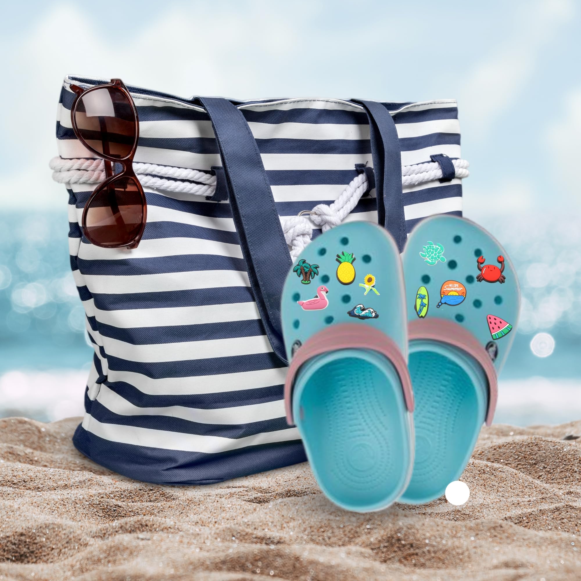 Adornos y Decoración para Crocs, Colgantes de Verano, Pack 20 Unidades