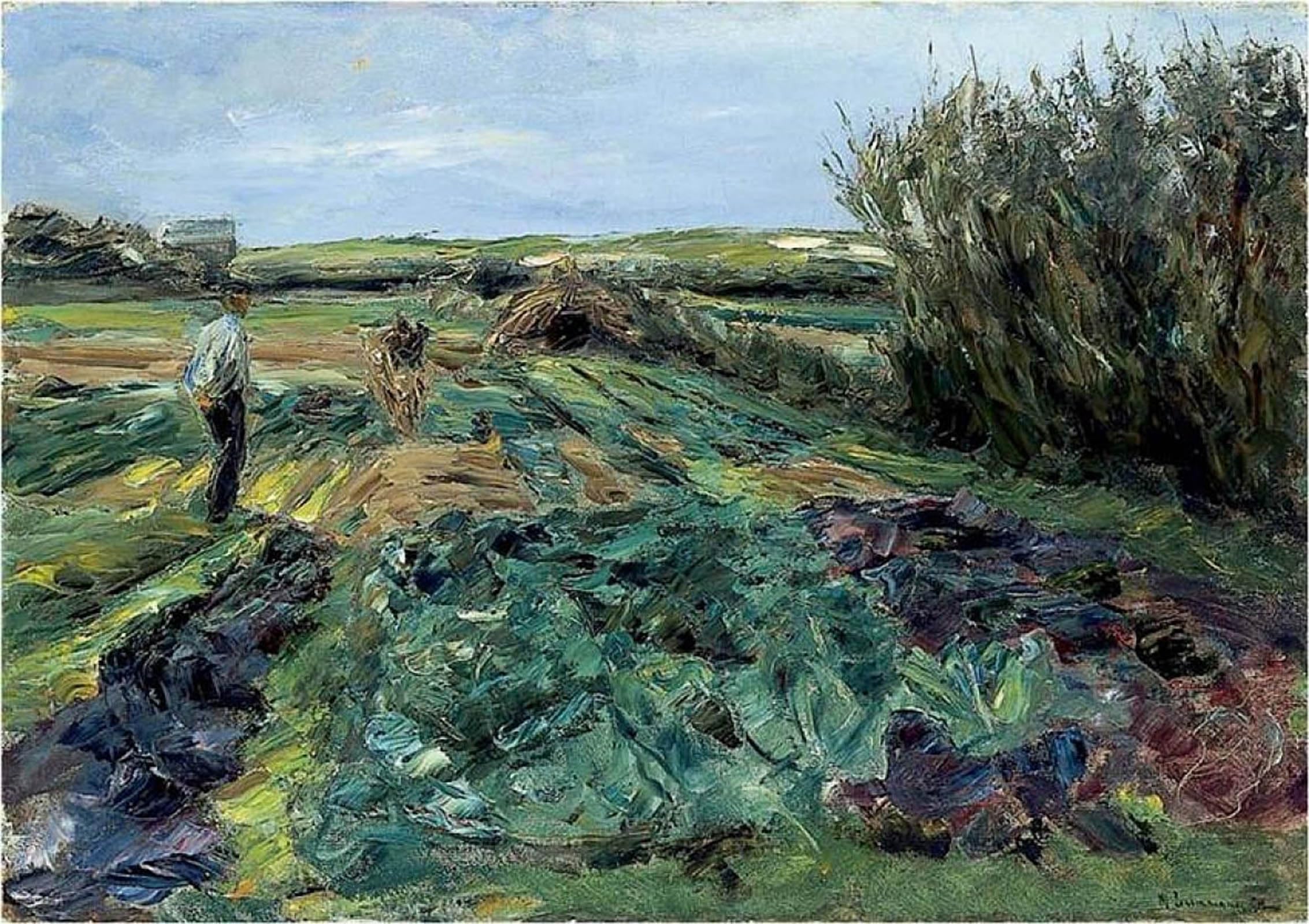 ARTXLXXBN Famous Painting Canvas Artwork Graffiti Print The coal field by Max Liebermann Portrait Canvas Image for Home Decor 60x90cm