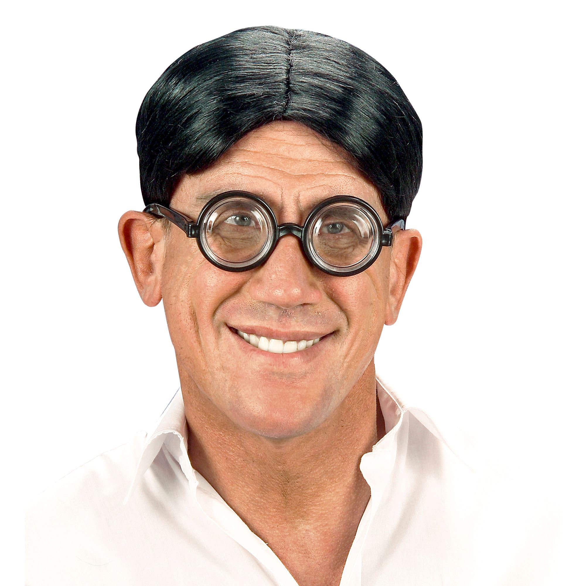 Nerd Centre Parting Wig for Fancy Dress Costumes & Outfits Accessory