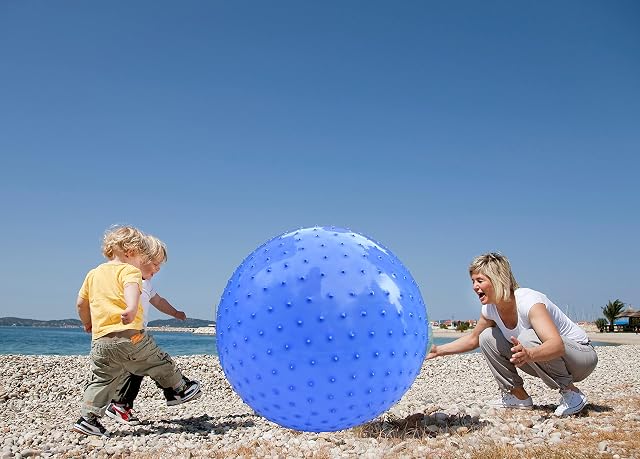 Foto 4 de 6 de Bolas de masaje sensoriales grandes para niños, 85 cm, bolas de yoga hinchables