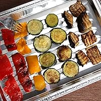 Vista 6 de PARTY BARGAINS Sartenes de aluminio para asar, paquete de 4, sartenes desechables resistentes para cocinar, asar, barbacoa, picnic (máximo 464.0 °F)