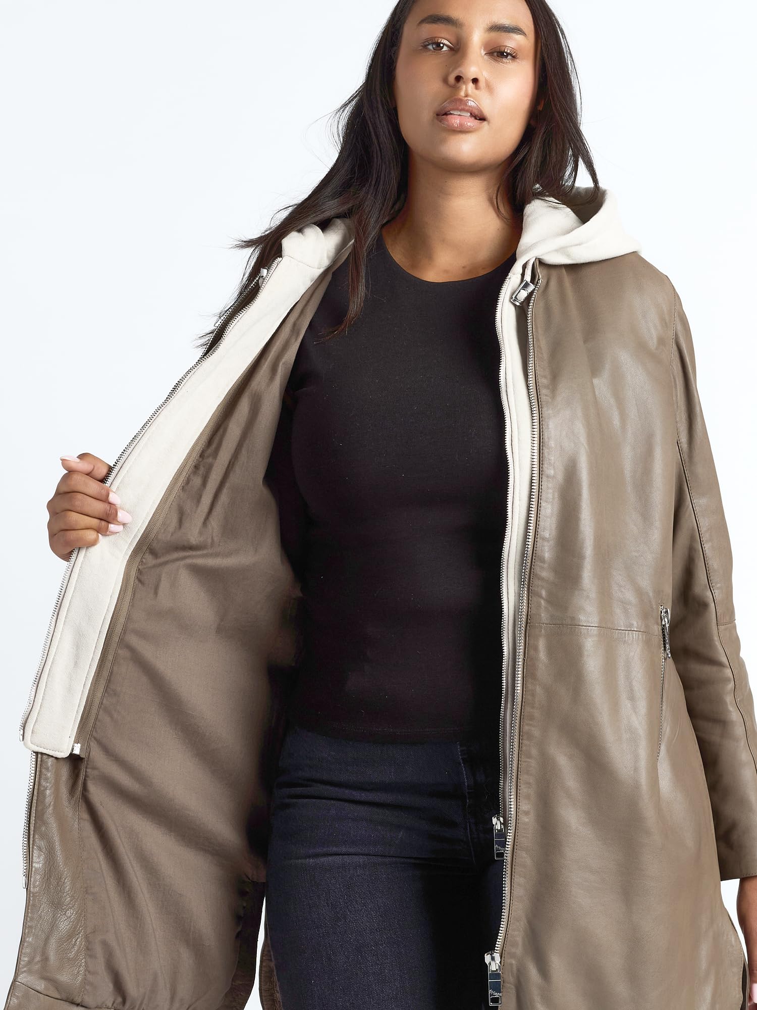MAZE Damen Ledermantel 42021316