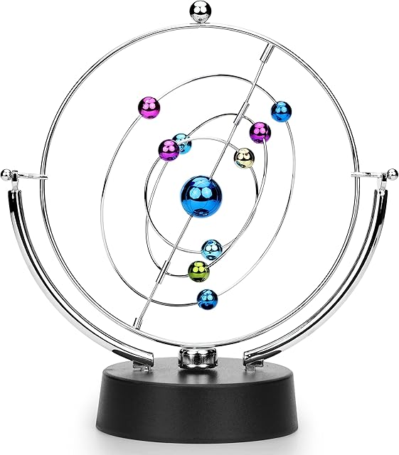ScienceGeek Kinetic Art Asteroid - Electronic Perpetual Motion Desk Toy Home Decoration
