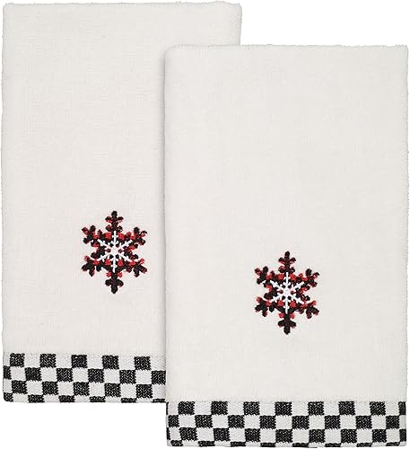 Avanti Linens - Toallas de algodón suaves y absorbentes, juego de 2 unidades (Tis The Season)