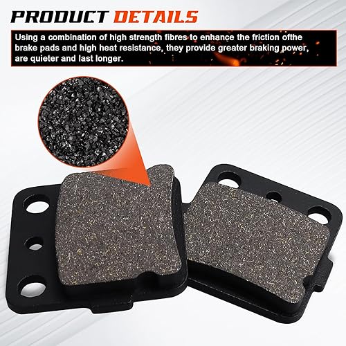 Miniatura 4 de 400ex Pastillas de freno para Honda TRX400X TRX 400X 2009-2014  TRX400EX TRX 400EX Sportrax 400 2001-2008  TRX400 EX Fourtrax 1999 2000  TRX300EX