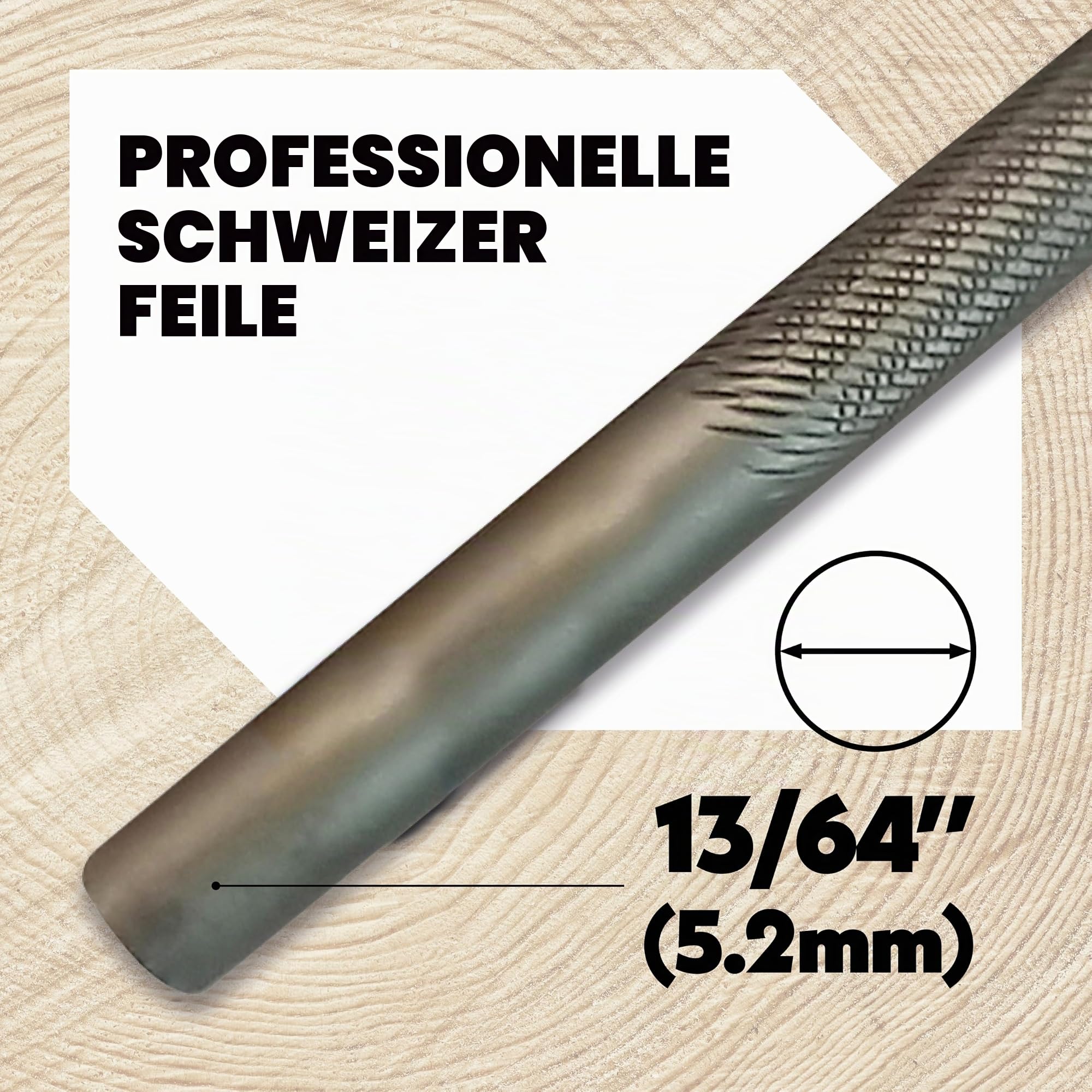 Oregon Rundfeilen für Kettensägen, 12 x 5,5mm (7/32") Schärfgerät für Kettensägen, manueller, doppelhiebiger Kettensägenschärfer, hochwertiges Kettensägenzubehör, Grün