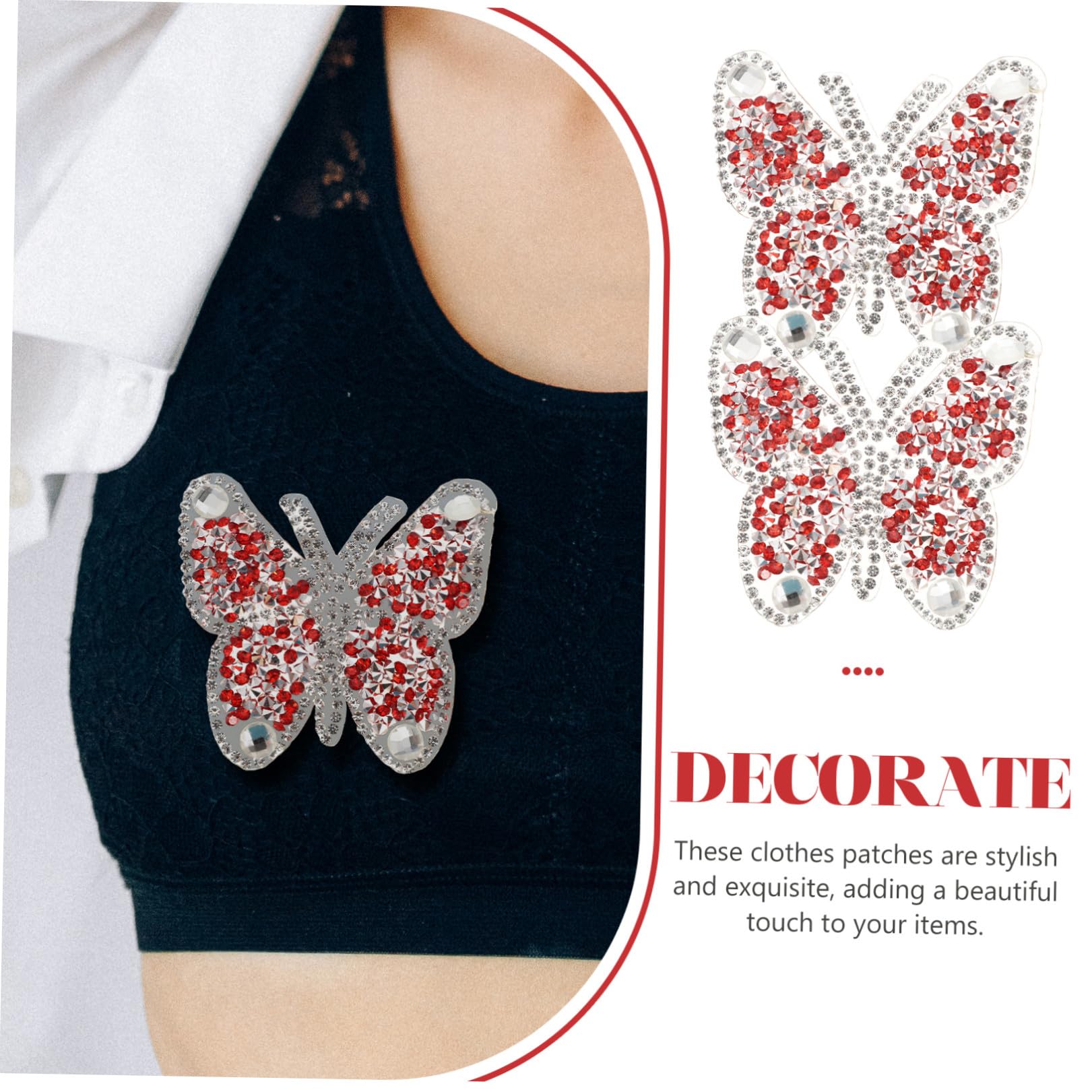 Operitacx 30pezzi Toppe Termoadesive Decorative Per Abbigliamento e Borse Patches Multifunzionali Adesive e Cucibili Per Riparazioni e Decorazioni