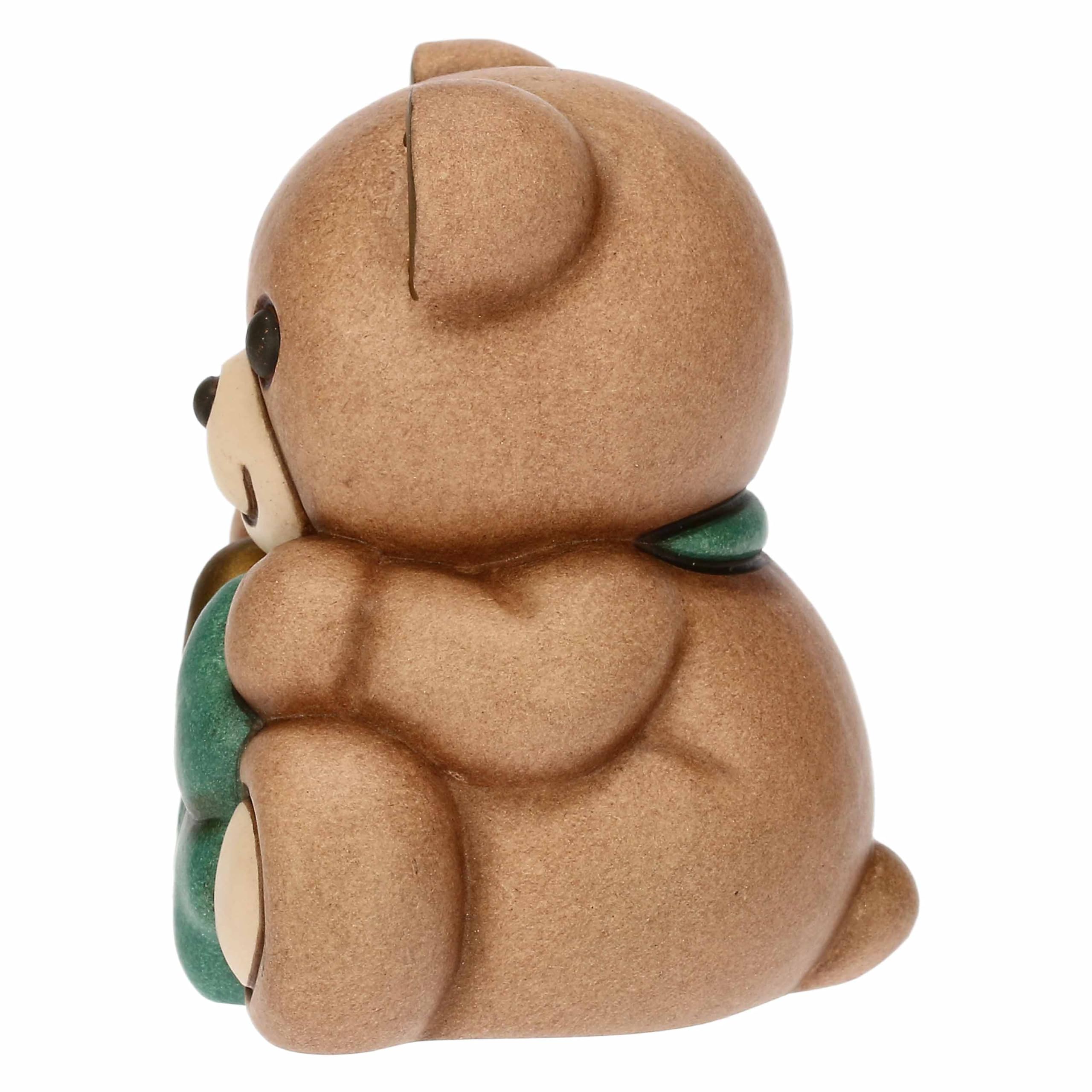 THUN - Mini Teddy portafortuna - ceramica - Collezione Animali - 5,0 x 4,3 x 5,5 cm