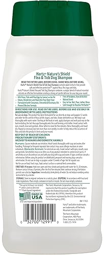 Miniatura 2 de Hartz Nature's Shield - Champú para perros Flea & Tick Protección botánica maximizada y prevención con aceites de canela, citronela y romero, 14