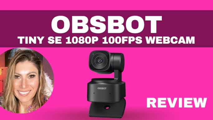 OBSBOT TINY SE Webカメラ 1080P 100FPS 60PFS OBSBOT Tiny SE 1080P 100FPS Webcam for PC, AI Tracking with