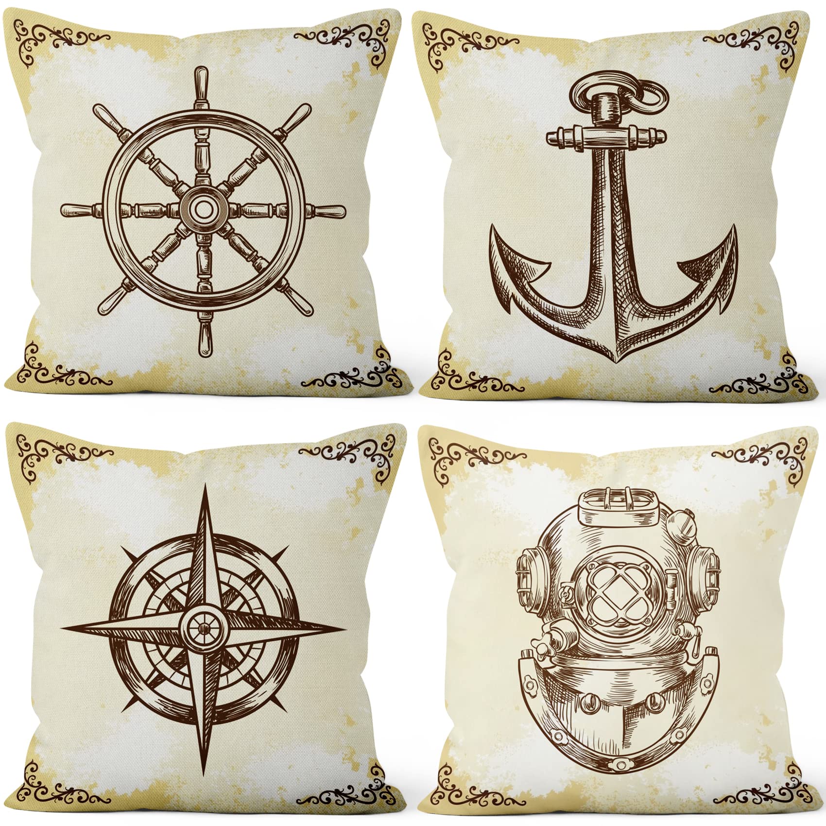 Housse de coussin de style méditerranéen pour rénover votre canapé