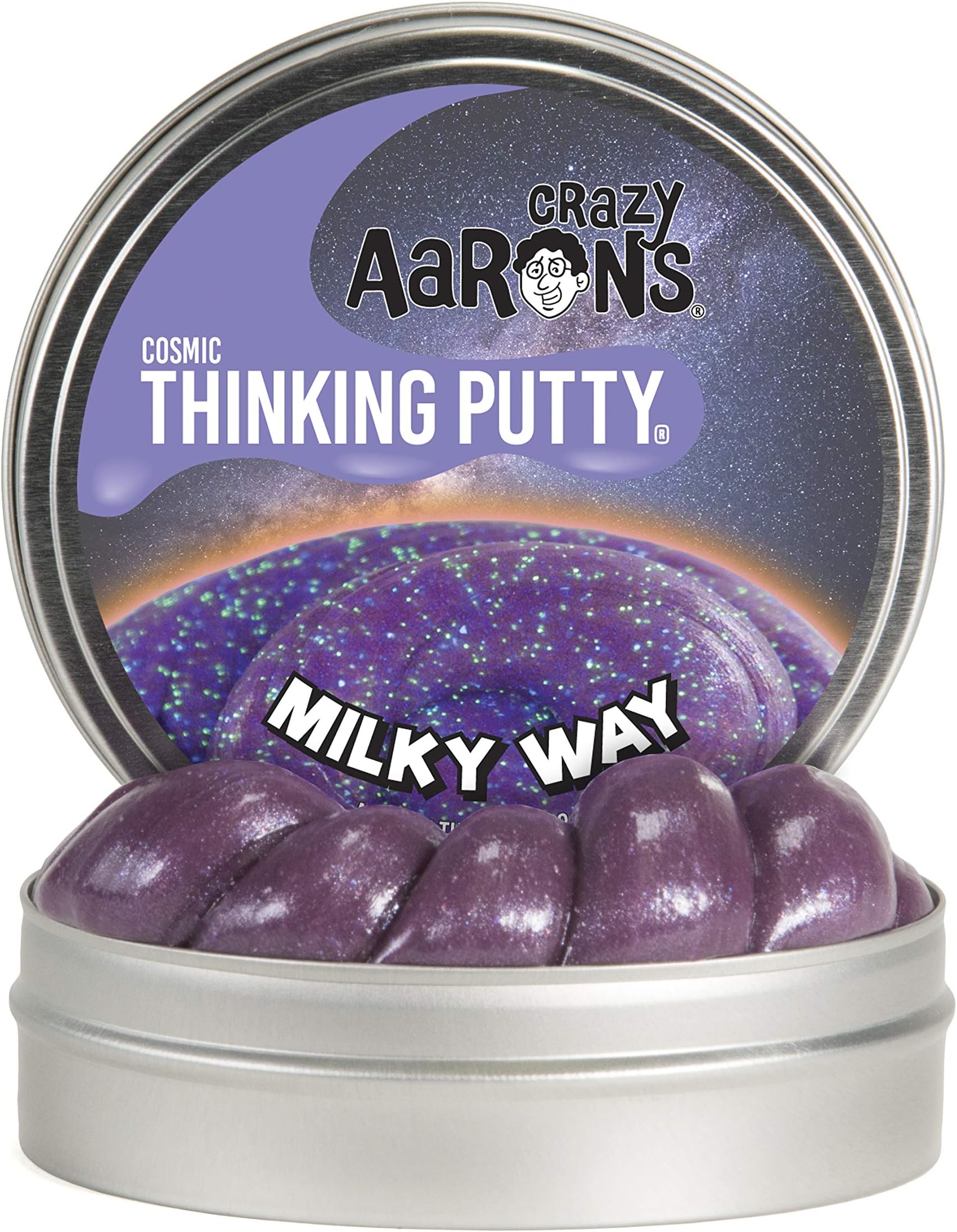 Crazy Aaron's Thinking Putty, 3.2 Ounce, Cosmic Milky Way