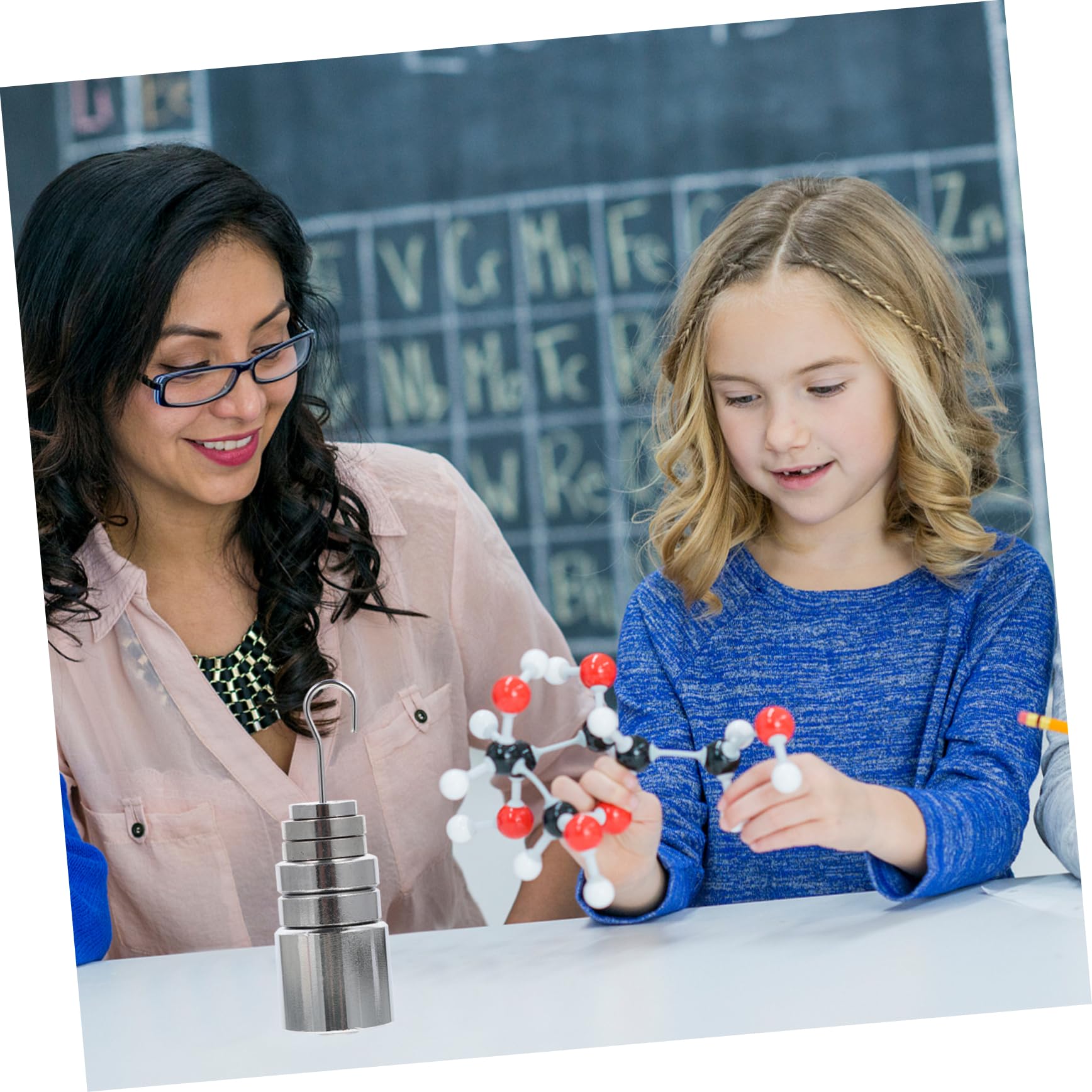 KICHOUSE Metal Mass and Hanger Slotted for Educational Use for Physics Experiments