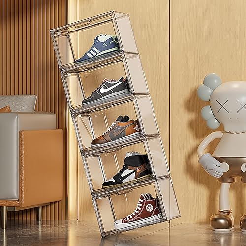 Miniatura 8 de Purse Storage Organizer for Closet, 3 Packs Plastic Acrylic Clear Handbag Purse Shoes Book Figure Toy Display Case, Storage Bins for Cosmetic,