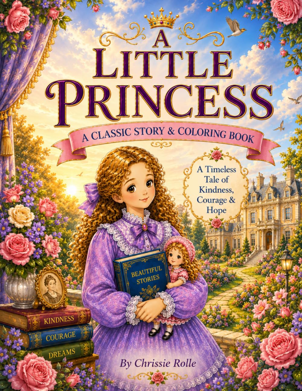 A Little Princess: A Classic Story & Coloring Book for Ages 7-12