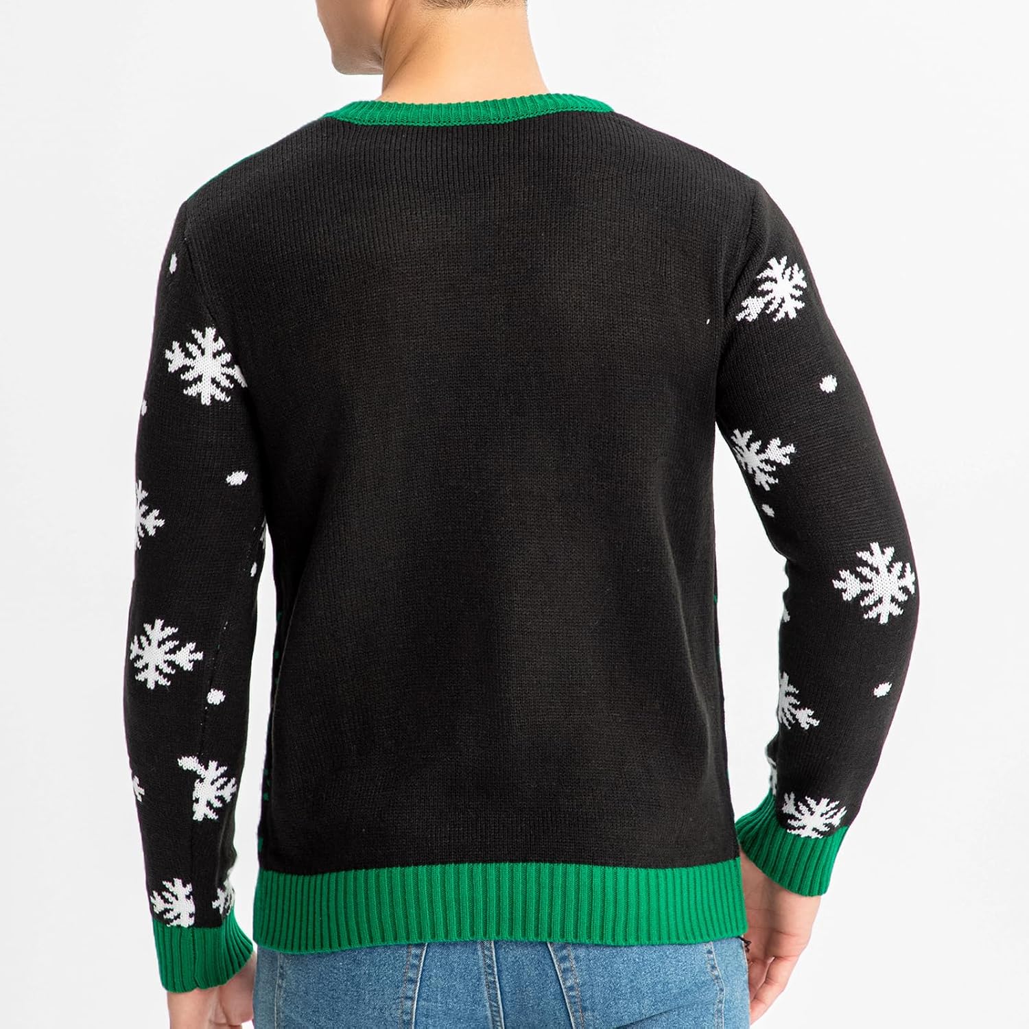 MGparty Ugly Christmas Sweater Men Women 2024 Light Up Christmas Sweater, Funny Cute Xmas Holiday Pullovers for Parties - Image 6