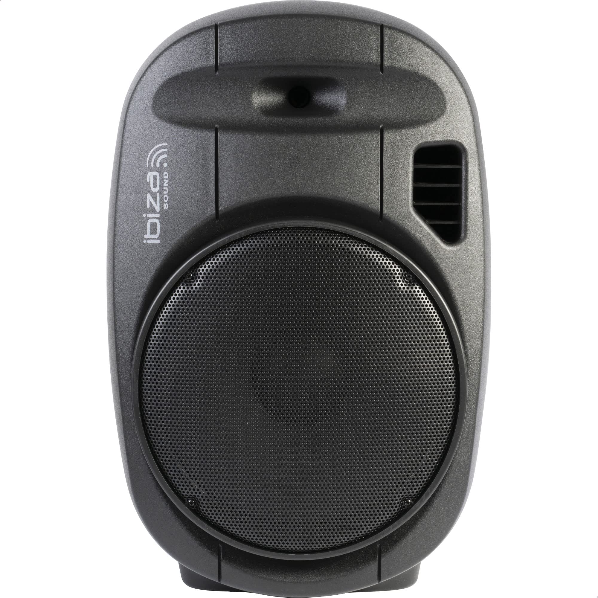 Ibiza - PORT15VHF-MKII-TWS - Przenośny głośnik 15"/800W MAX z 2 mikrofonami (VHF), pilotem i etui na akcesoria - Bluetooth, USB, SD & TWS - czas pracy od 6 do 8 godzin