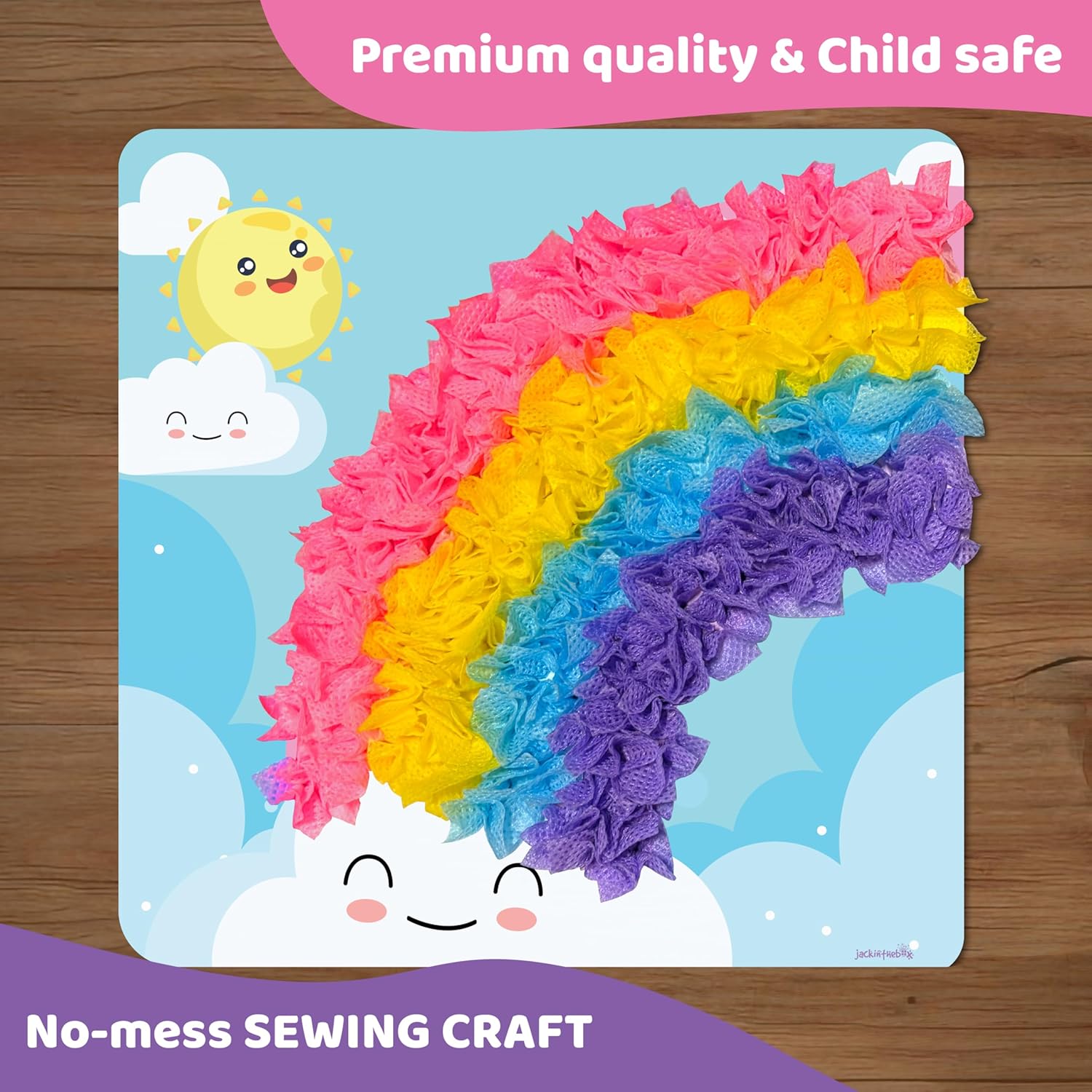 jackinthebox Poke Poke Art - Magical Unicorn & Space Themes, Mess-Free Sewing Art for Kids & Teens, Toys for Girls & Boys Ages 4-8, Great Gift, DIY Creative Activity