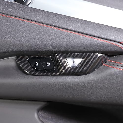 Vista 195 de CHEAYAR Cubierta decorativa para panel de interruptor de elevación de ventana, compatible con Chevrolet Corvette C8 2020-2023