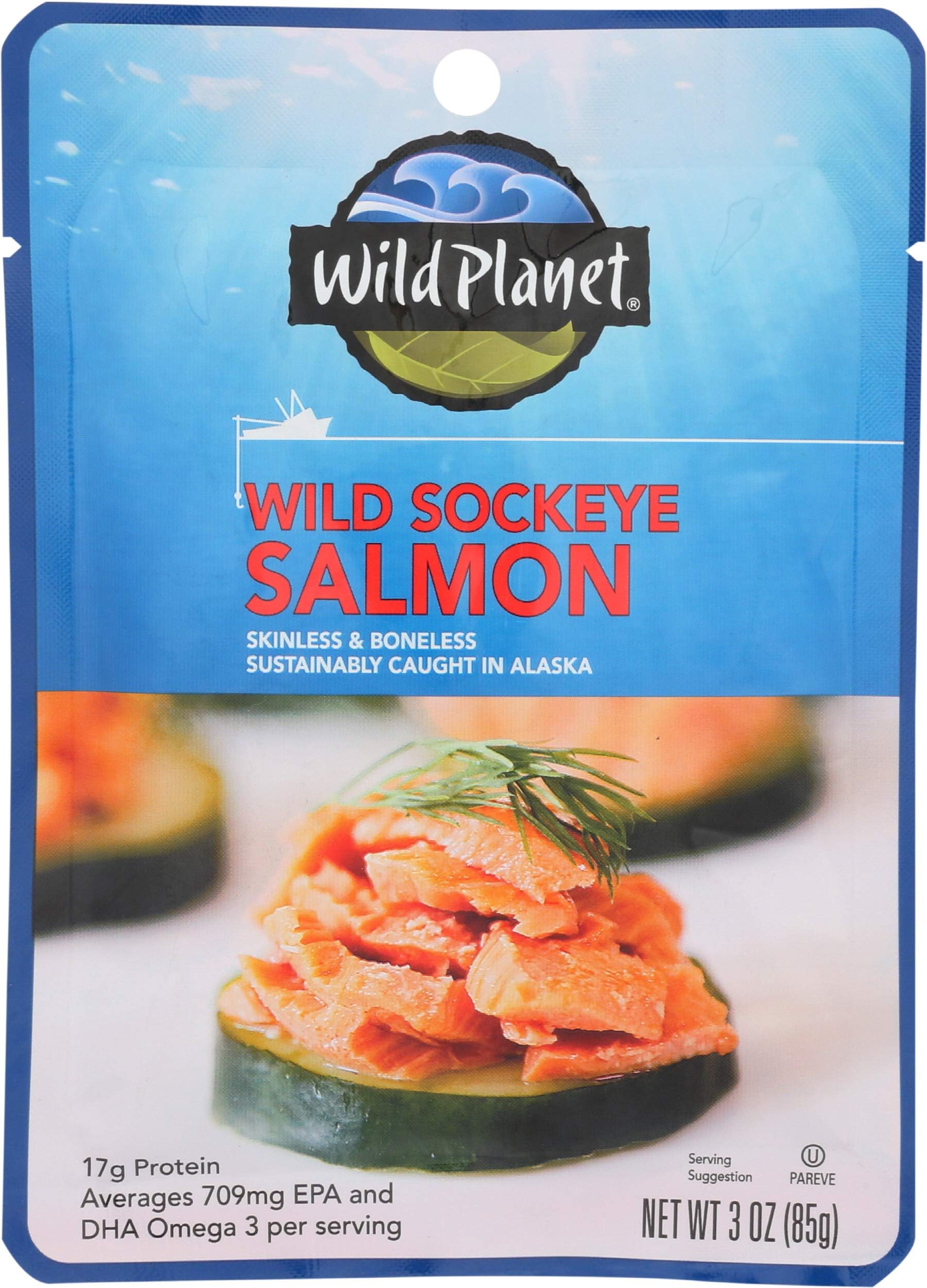 Wild Planet, Wild Sockeye Salmon, 3 oz (85 g)