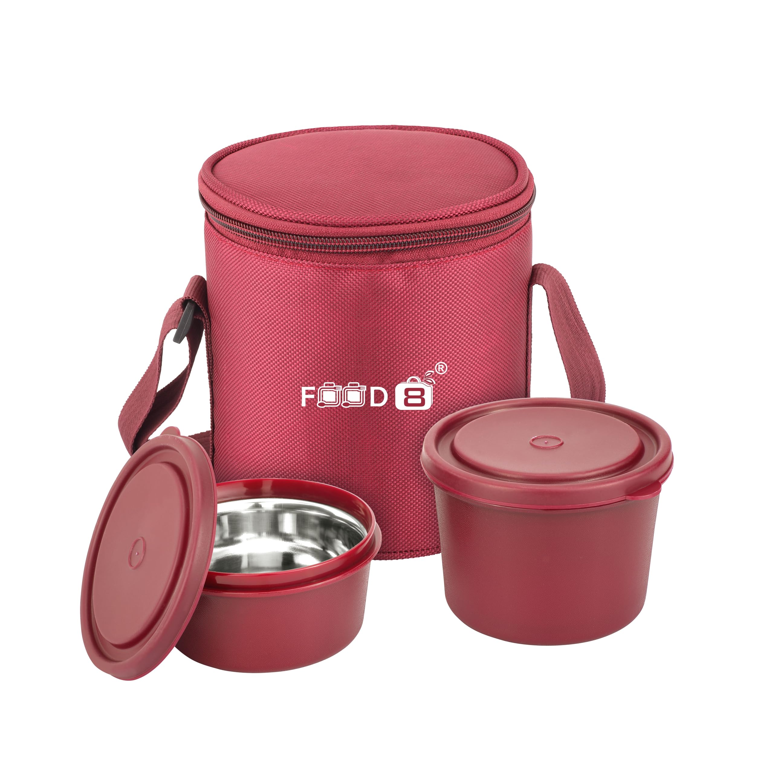 See full amazon price history chart for FOOD 8 Savvy Lunch Box, Microwave Safe & Leak Proof, 2 Inner Steel Containers with BPA Free Airtight Lids (400ml & 600ml), Fabric Bag (maroon) FOOD 8 Savvy Lunch Box, Microwave Safe & Leak Proof, 2 Inner Steel Containers with BPA Free Airtight Lids (400ml & 600ml), Fabric Bag (maroon) (B0D7QQ79HP) Amazon Price History, Amazon Price Tracker