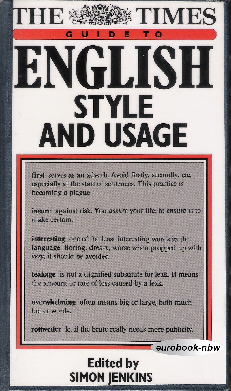 "Times" Guide to English Style and Usage