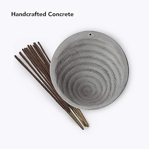 Miniatura 4 de Soporte de incienso en espiral de cemento gris, moderno y minimalista, vertical, tamaño estándar, varillas de incienso no incluidas