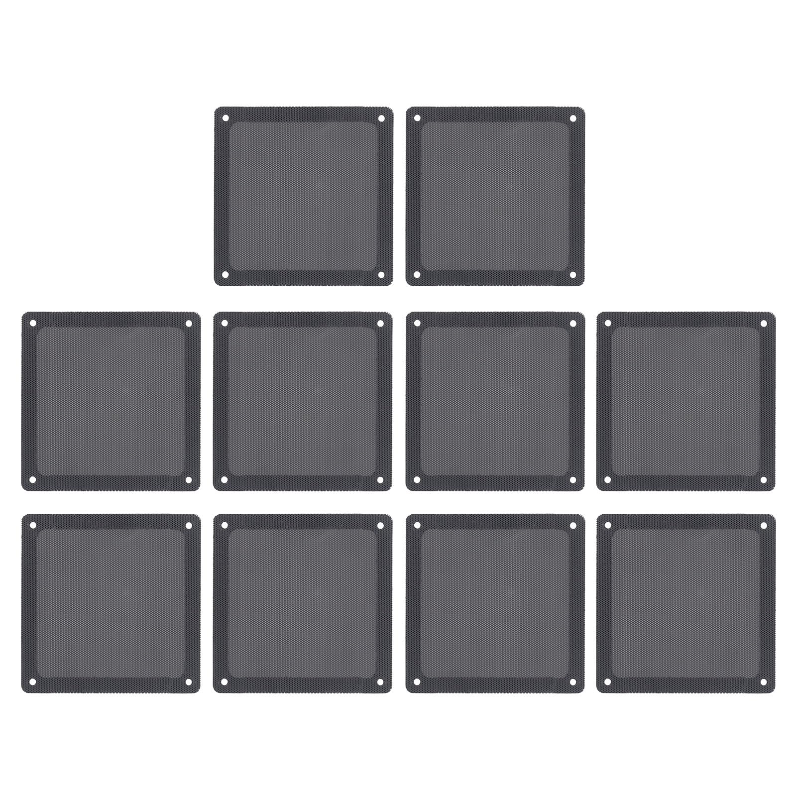120 x 120mm DIY PC Case Dust Mesh Filter, [ 10 Pack ] PVC Soft Dust Filter Cover with Magnetic Frame, PC Case Cover