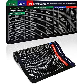 Excel Mouse Mat German 80 x 30 cm Desk Mat for Office Home Office