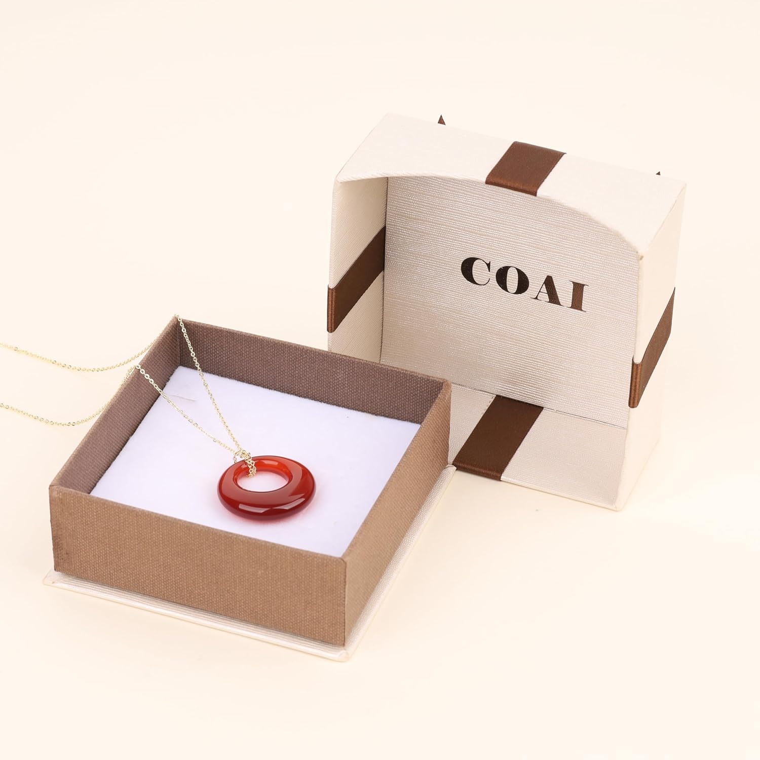 COAI Boho Fashion Circle Healing Crystal Necklace - Image 6