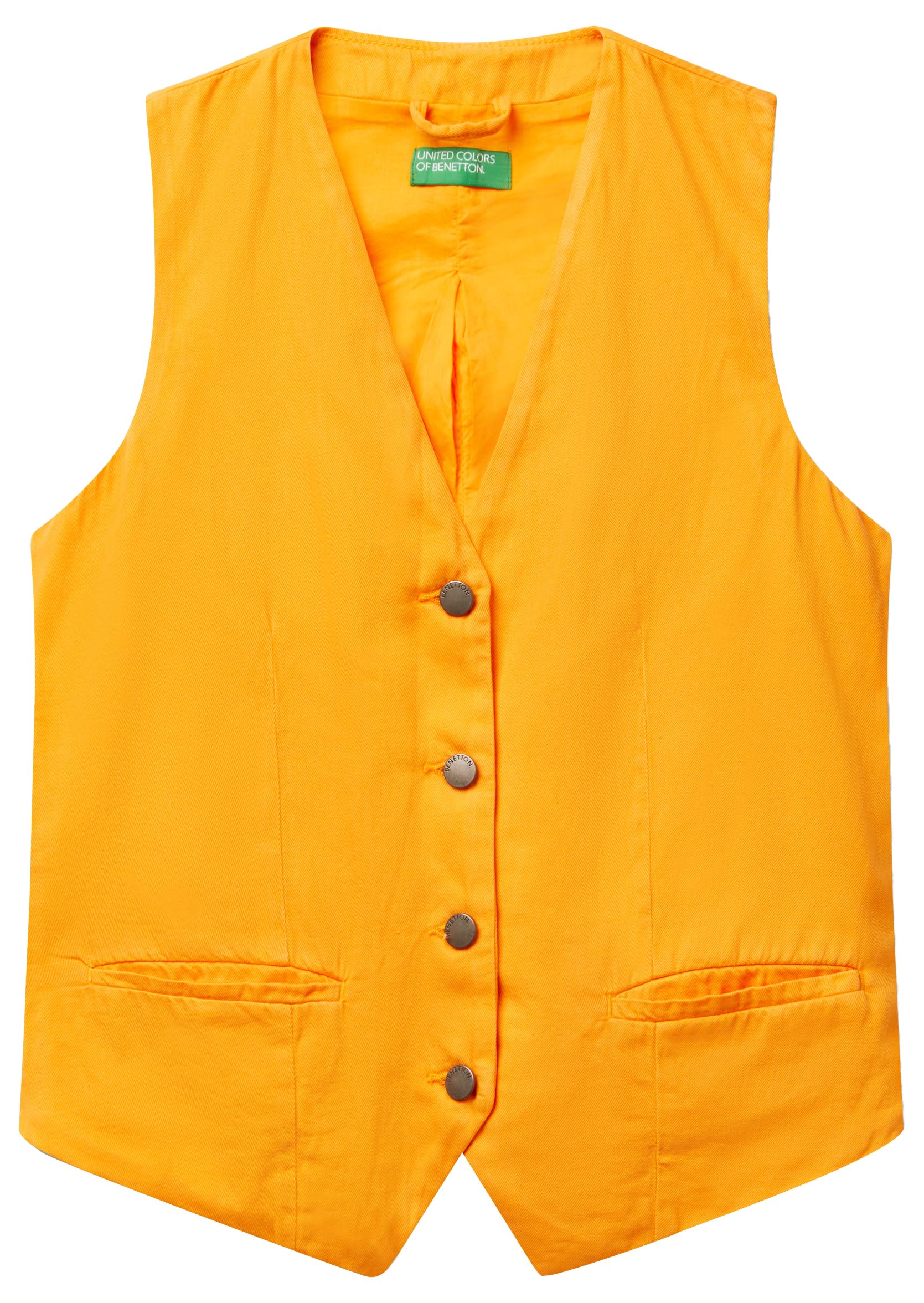 Chaleco Benetton hombre mujer acolchado casual sin mangas para invierno 6