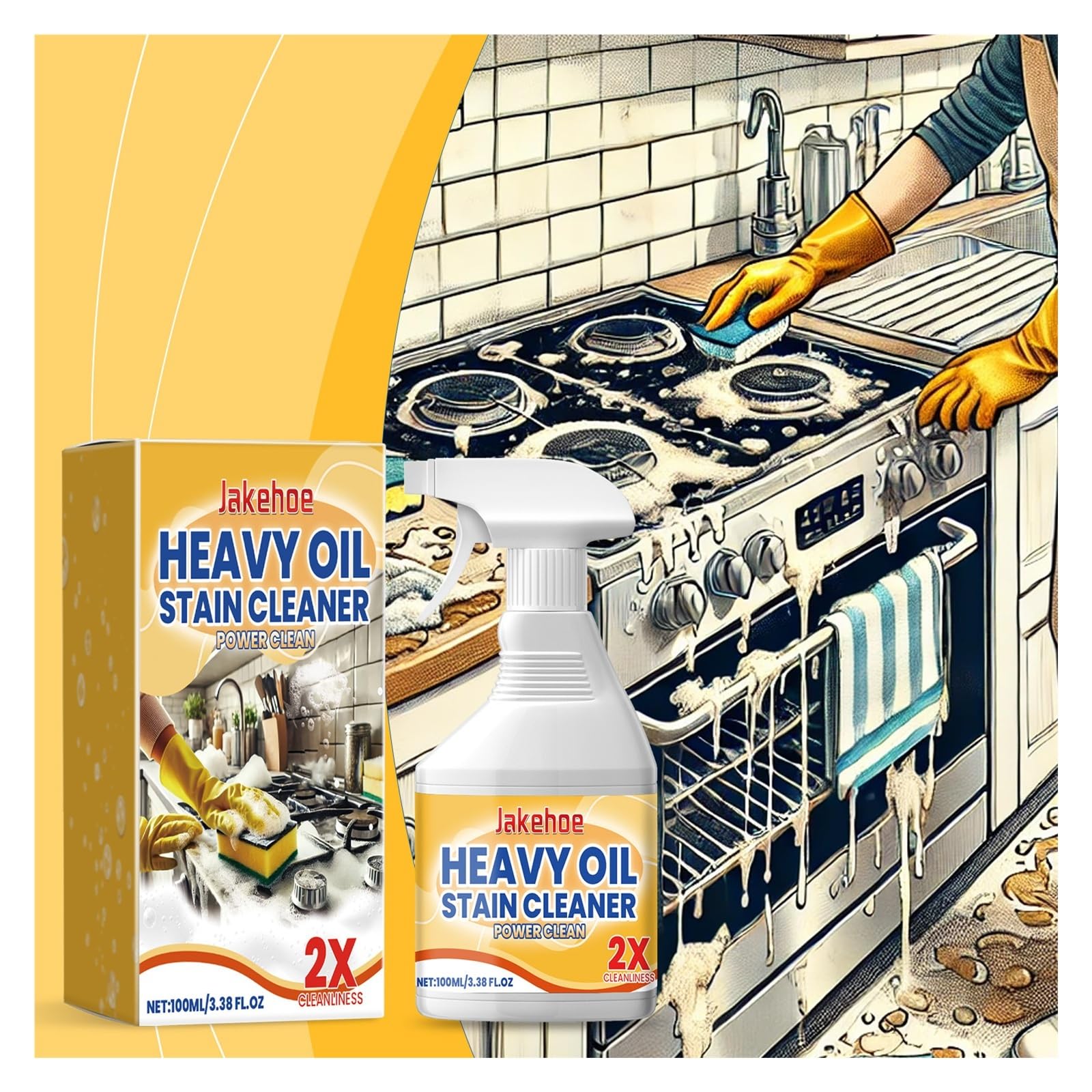 Spray dégraissant de cuisine robuste 100 ml