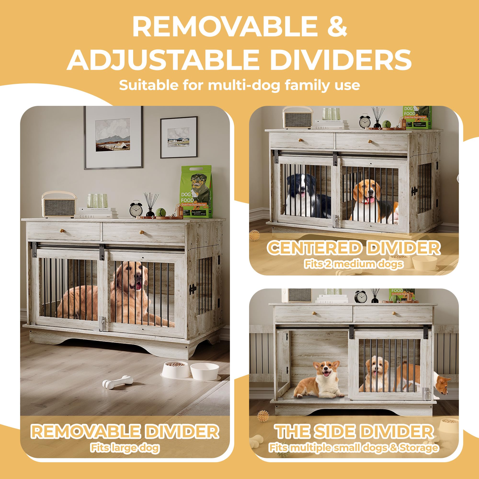 Curated visual reference: Visual Reference: Snapklik Com 47 In Dog Furniture Crate Large Furniture Style