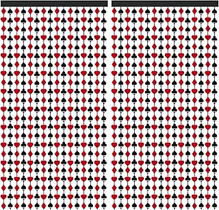 Casino Backdrop for Party, 3 Pack Poker Party Decorations for Wall or Door, Casino Theme Party Decorations for Vegas, Poker Night, Birthday or Bachelorette Events