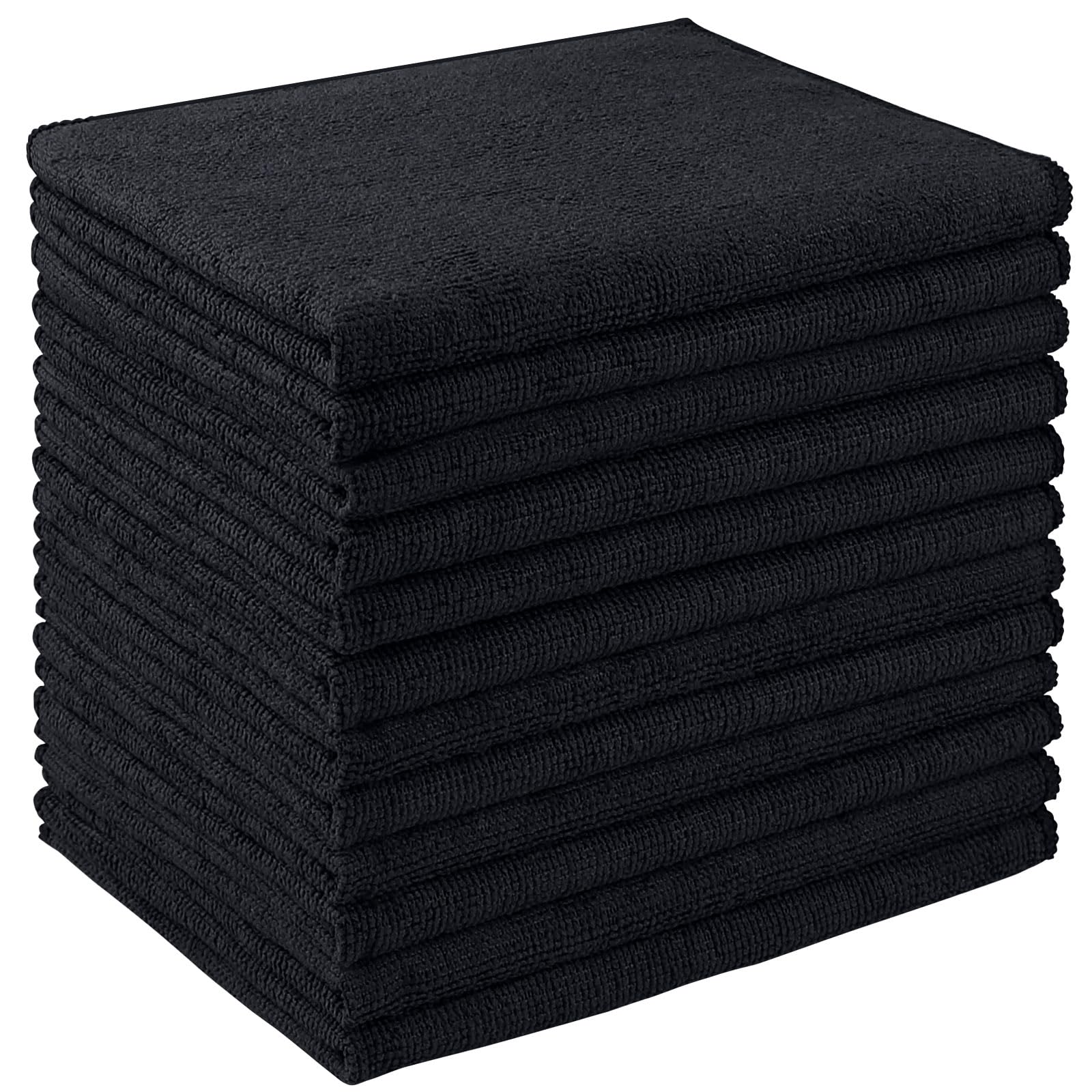 AIDEA Microfiber Cleaning Cloth 12 Pack, Microfiber Towels for Cars, Soft & Absorbent Cleaning Rags, Premium Lint Free Shop Towels for House, Kitchen,