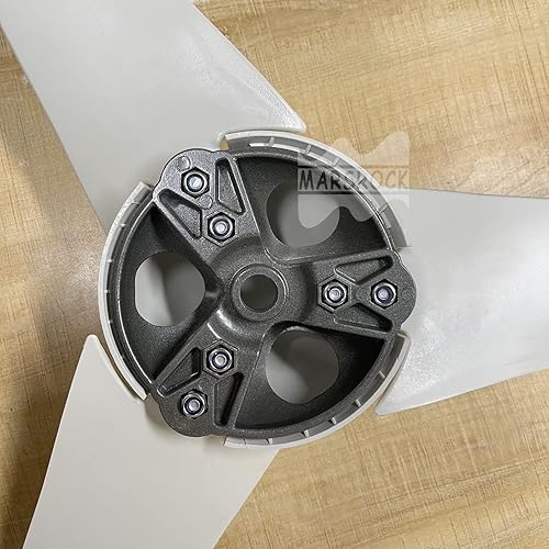 Miniatura 4 de Mars Rock Pequeño cubo de rueda de turbina eólica y tapa con 5 paletas, tornillos y tuercas Kit para generación de turbinas eólicas horizontales DIY