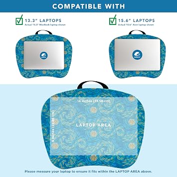 LAPGEAR MyStyle Lap Desk Starry Blue, Fits 15.6 Laptops
