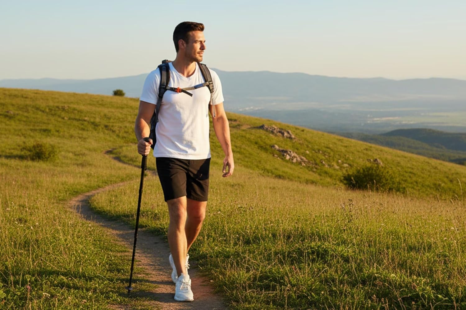 QPNGRP Men's 7" Inseam Stretch Quick Dry Lightweight Casual Golf Shorts with 3 Pockets - Image 6