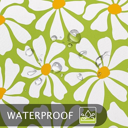 Miniatura 11 de Cortina de ducha floral de margaritas azules, cortina de ducha bohemia con flores de primavera para baño femenino, juego de cortina de ducha moderna