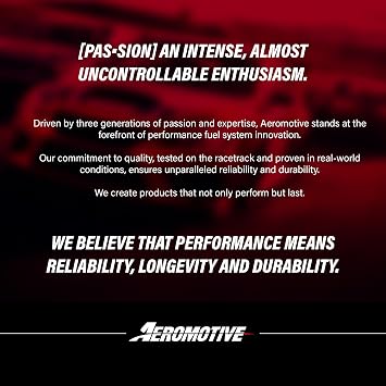 Aeromotive A2000 Carbureted Electric Fuel Pump - 12V External High-Flow Automotive Fuel Pump, 350+ GPH, Adjustable Bypass, Gas or E85, ORB-10 Ports, for Drag Racing & High-Performance Vehicles - 11202