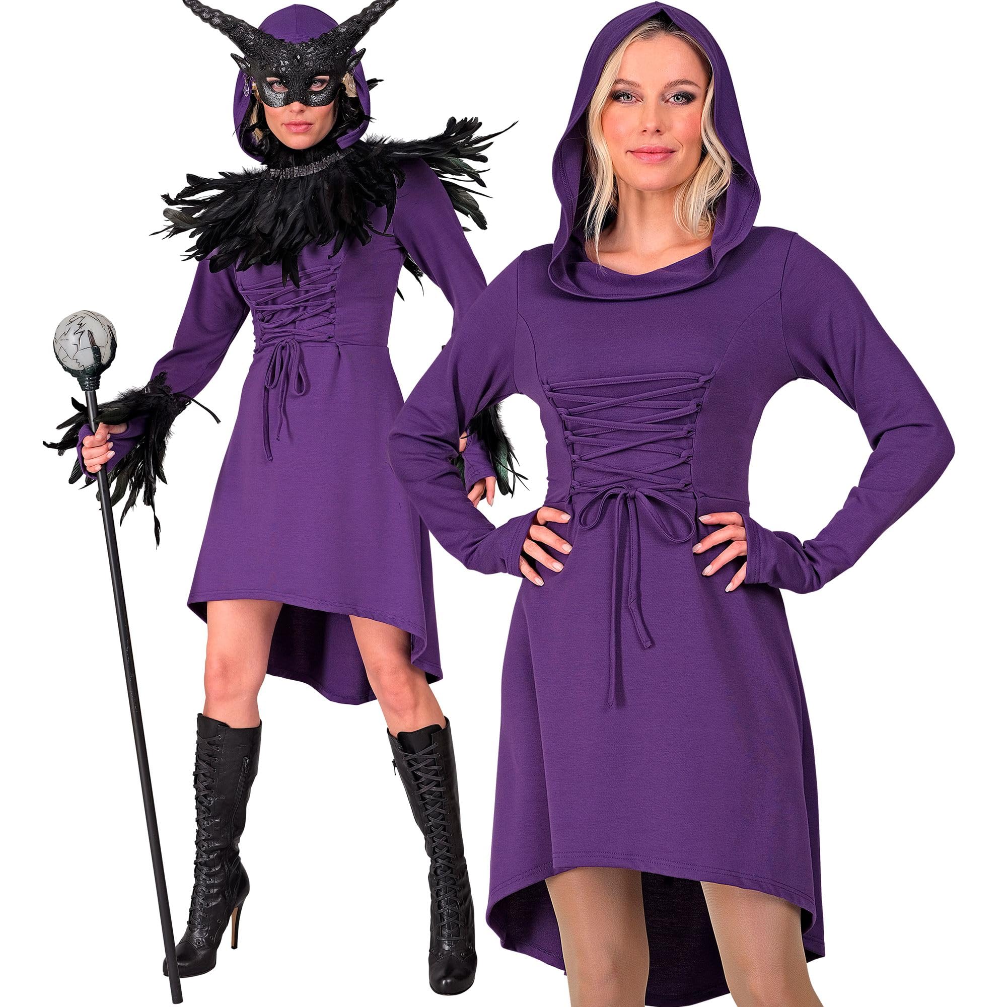 W WIDMANN MILANO Party Fashion 13863 Mittelalter/Gothic-kleid Medieval Dress, Purple, L