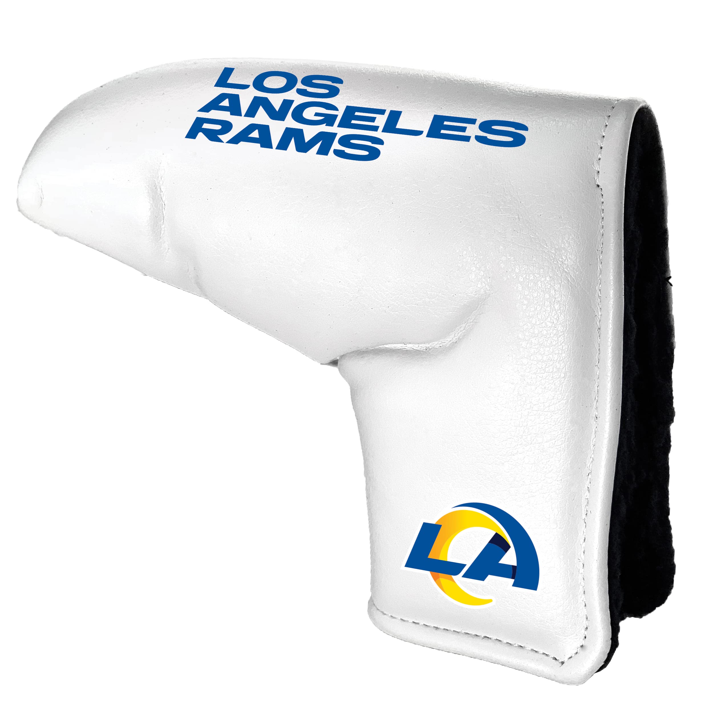 Team Golf NFL Los Angeles RAMS Printed Team Golf NFL Tour Blade Putter Cover (White), Fits Most Blade Putters, Scotty Cameron, Taylormade, Odyssey, Titleist, Ping, Callaway — image 1